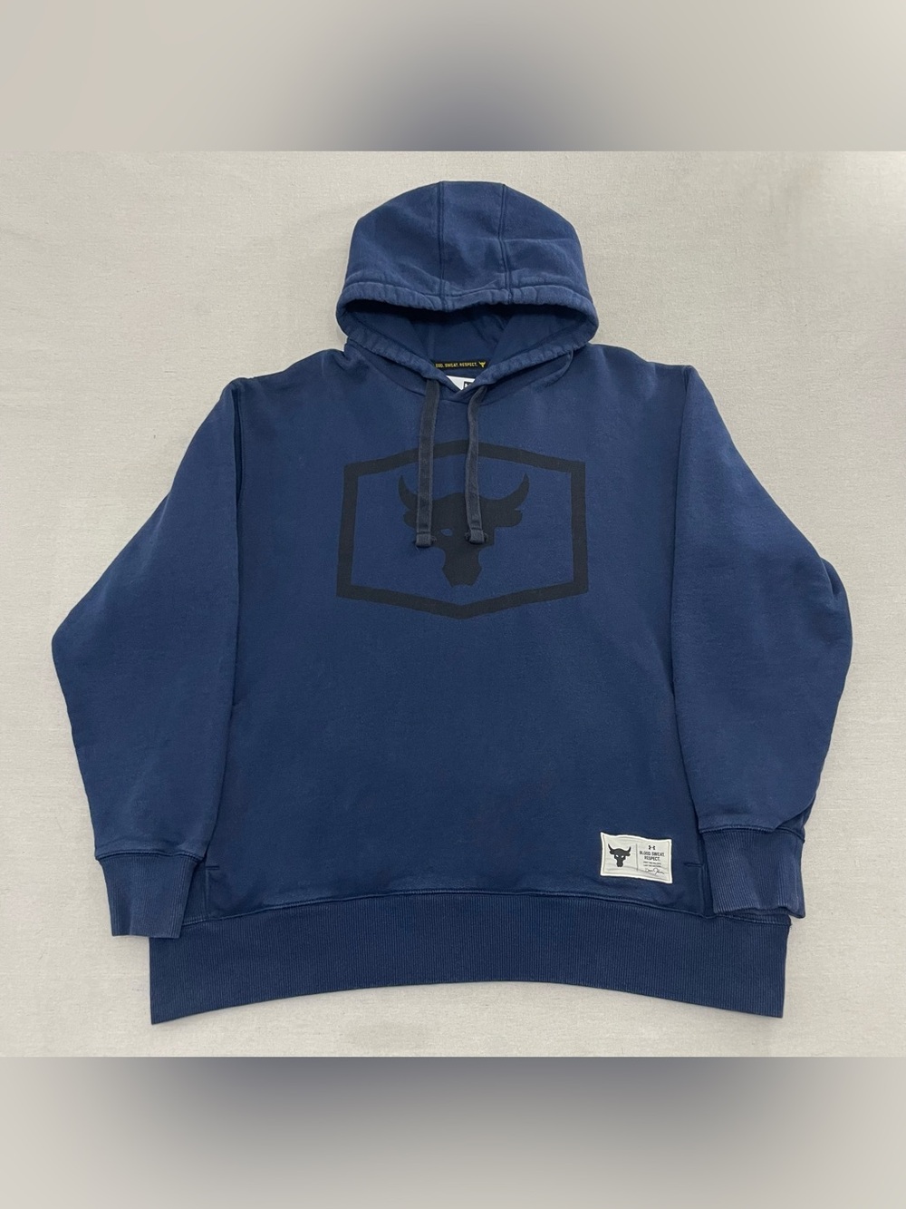 Under Armour Men's XXL Project Rock Warm-Up Hoodie Blue 1346067-408